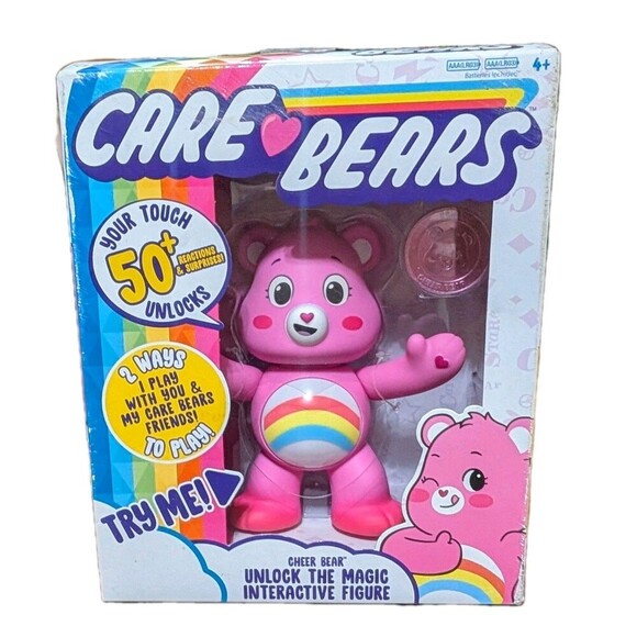 Care Bears Other - Care Bears Cheer Bear Interactive Figure – Unlock the Magic – Lights & Sounds